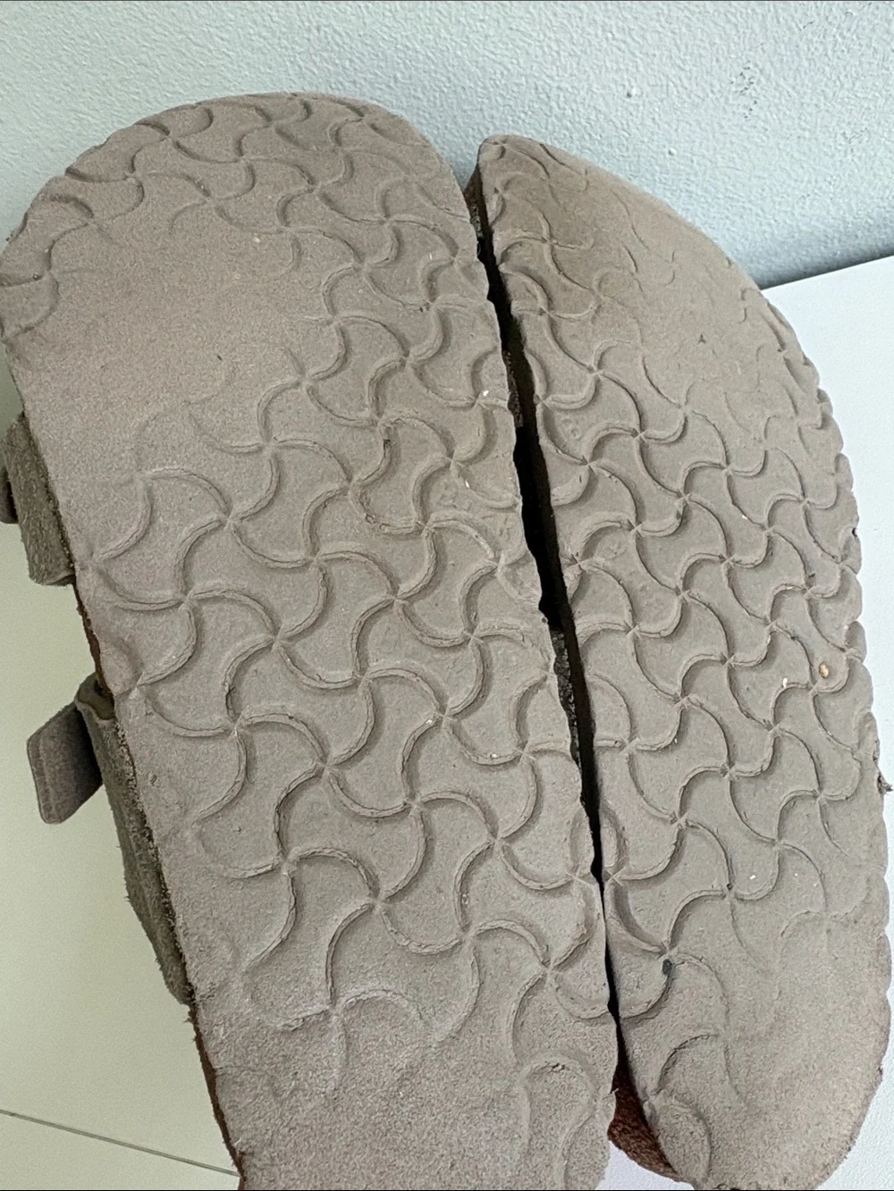 Birkenstock Mayari Metallic Taupe Toe Loop Sandals EU 41 US 10 Regular